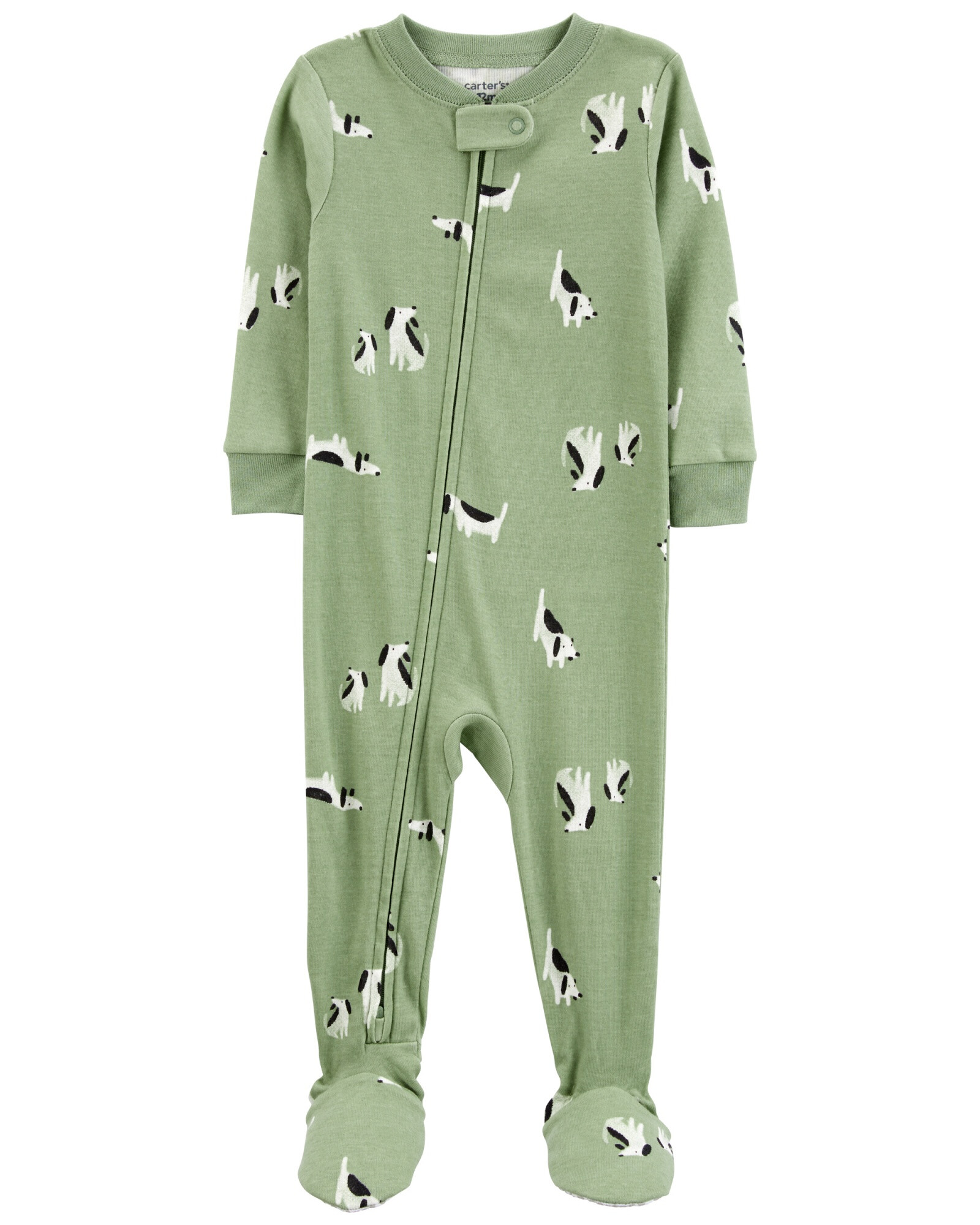 Pijama una pieza de algodón, con pie, diseño perros Pijama una pieza de algodón, con pie, diseño perros