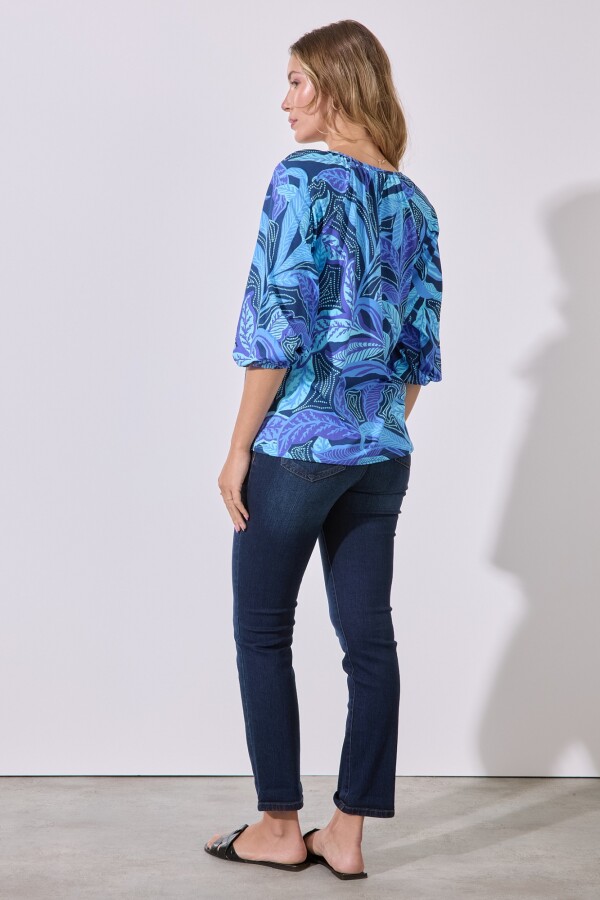 Blusa Printed AZUL/MULTI