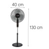 Ventilador De Pie James Vp 170 Black 3 Velocidades Estructura Negro Aspas Blanco Ventilador De Pie James Vp 170 Black 3 Velocidades Estructura Negro Aspas Blanco