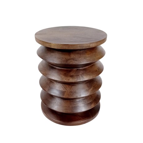 MESA LATERAL MADERA-DE-MANGO MARRON TULUM WALNUT