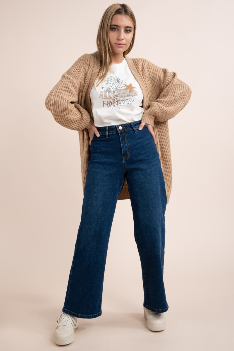 Pantalón ancho Azul