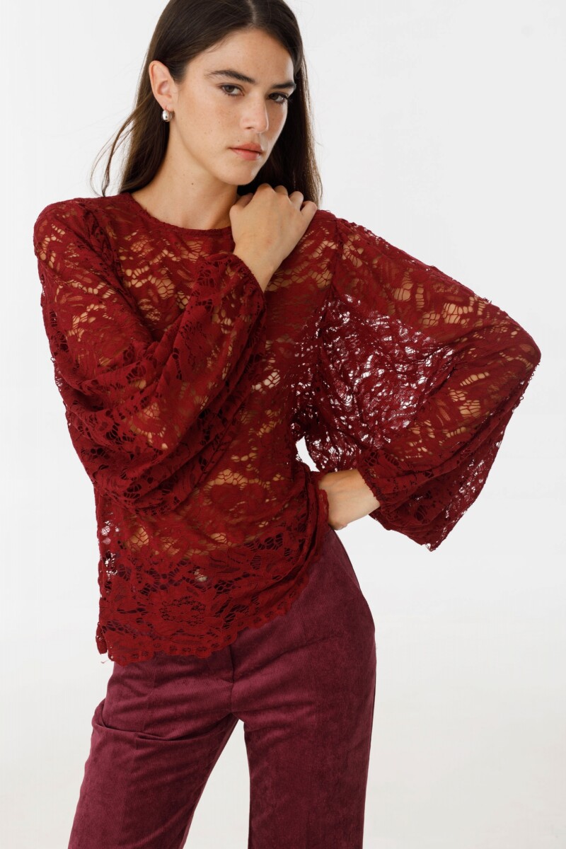 Blusa Mistery - Bordeaux 