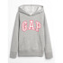 GAP LOGO HOOD LIGHT HEATHER GREY B10
