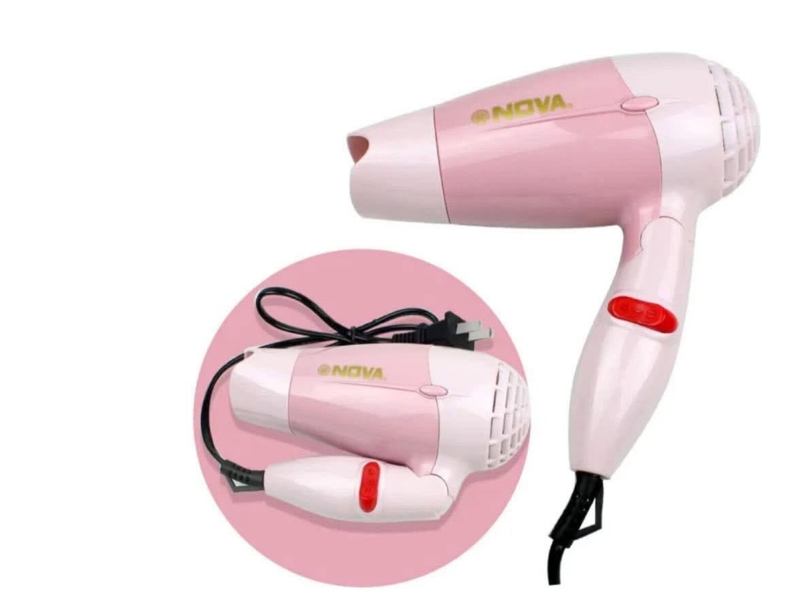 Mini secador de pelo NOVA - Rosa 