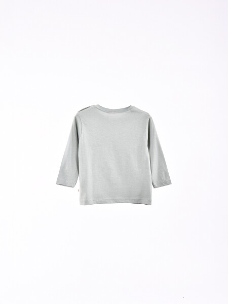 REMERA NICO VERDE GRISACEO