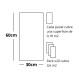 Set x20 placas autoadhesivas 30cm x 60cm x 2.2mm MARMOL GRIS
