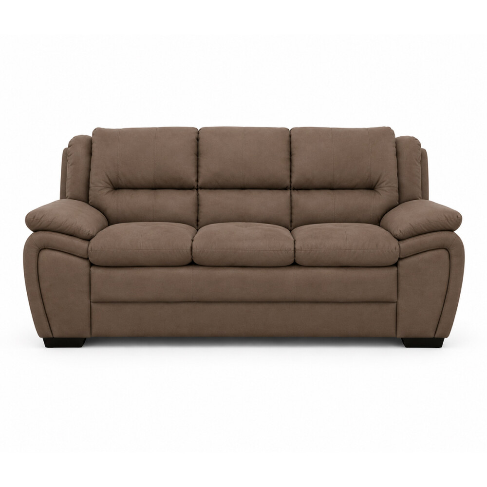 SOFÁ MODELO GEORGIA 3 LUGARES COLOR LISO MARRON REF.8290 Sofá Modelo Georgia 3 Lugares Color Liso Marron Ref.8290