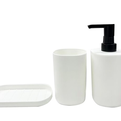 Set accesorios de baño blanco