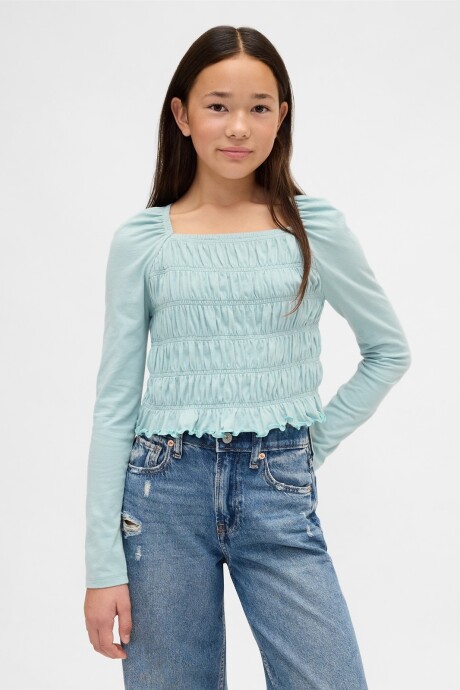 Top Smocked Niña Light Autumn