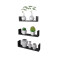 Set 3 estantes en U NEGRO