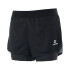 SHORT KT WMN TRNG 2 IN 1 gris city NEGRO
