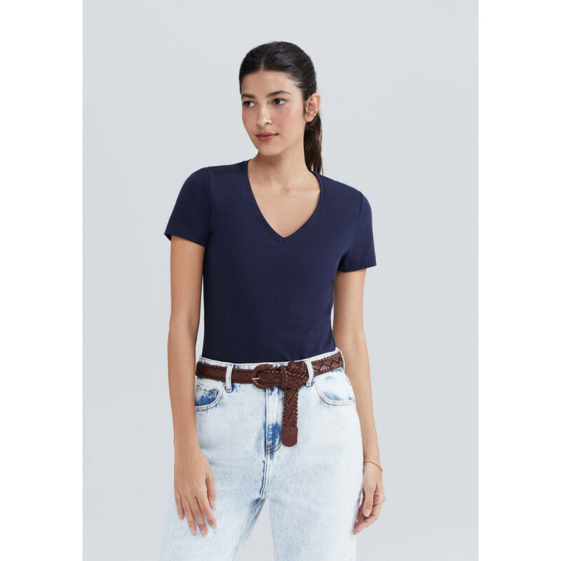 BLUSA MM FEM AZUL ESCURO