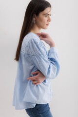 Camisa Albena Celeste