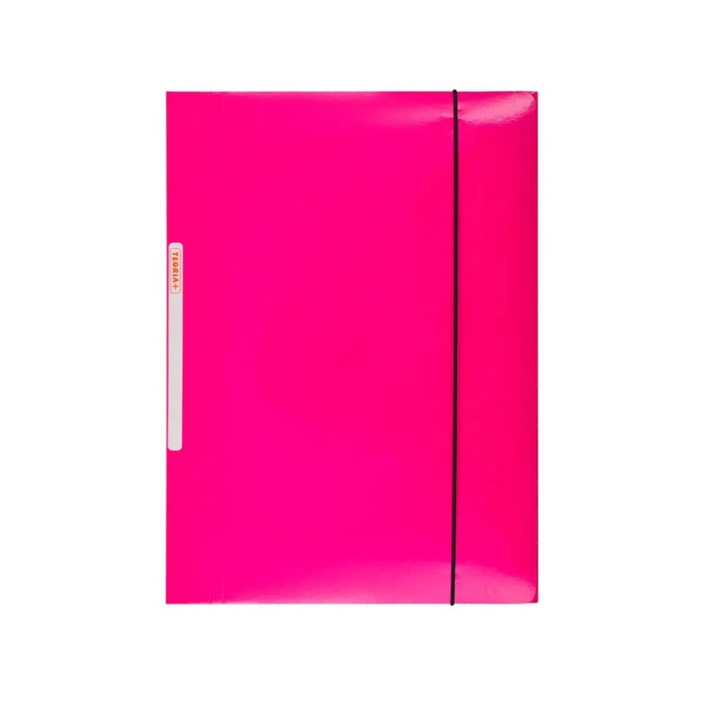 Carpeta Con Elástico Oficio Teoría+ Plastificada Rosado #Carpeta Con Elástico Oficio Teoría+ Plastificada Rosado