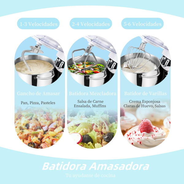 Batidora Planetaria Raf R.6671w BATIDORA PLANETARIA RAF 5.5L R6671W