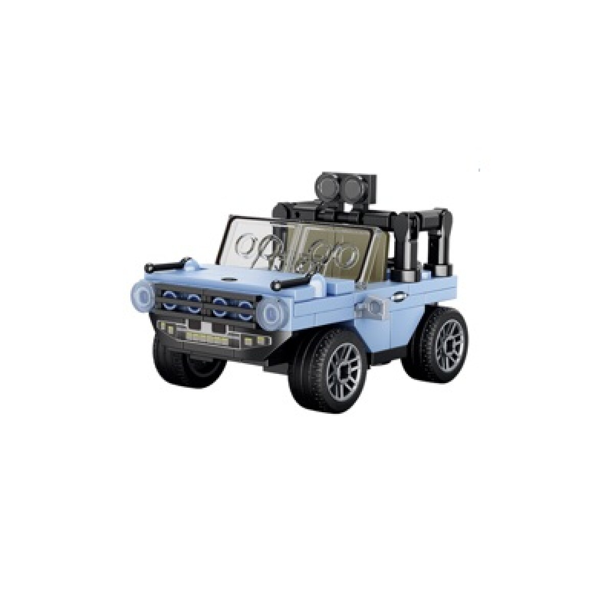 Juguete Bloques Jeep - azul 