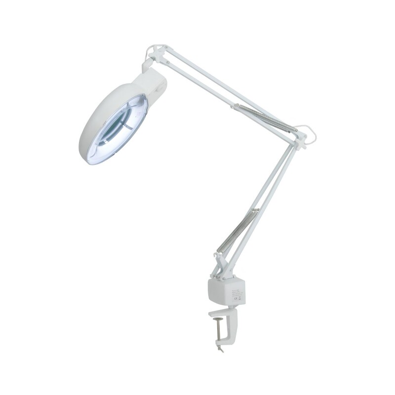 Lámpara de Mesa Multipropósito Articulada con Luz y Lupa Lámpara de Mesa Multipropósito Articulada con Luz y Lupa