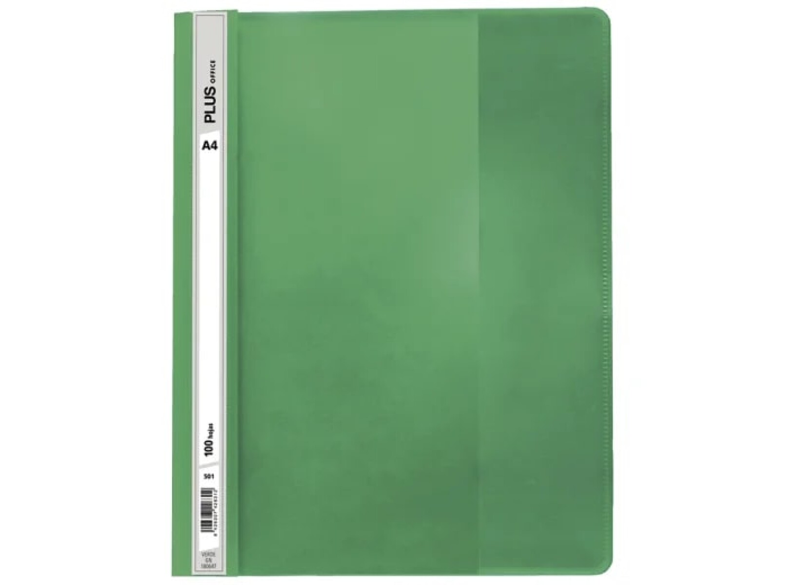 Carpeta A4 Plus Office Tapa Transparente - Verde 