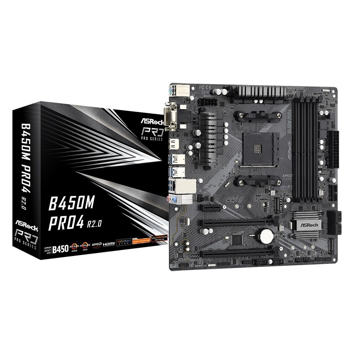 Motherboard Asrock B450M PRO4 R2.0 AM4 