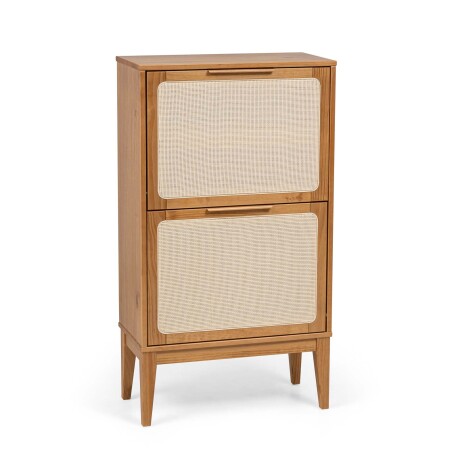 ZAPATERA 2 CAJONES MADERA MARRON PRAGA