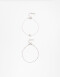 Pulseras Flexibles Sets Metal Pulsera Flexible Set Corazón Metal - Plateado