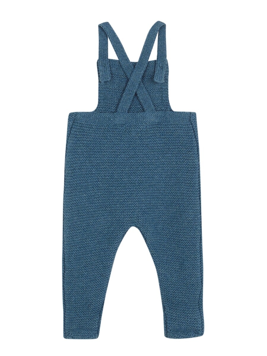 Pelele De Punto Azul Pavo Melange