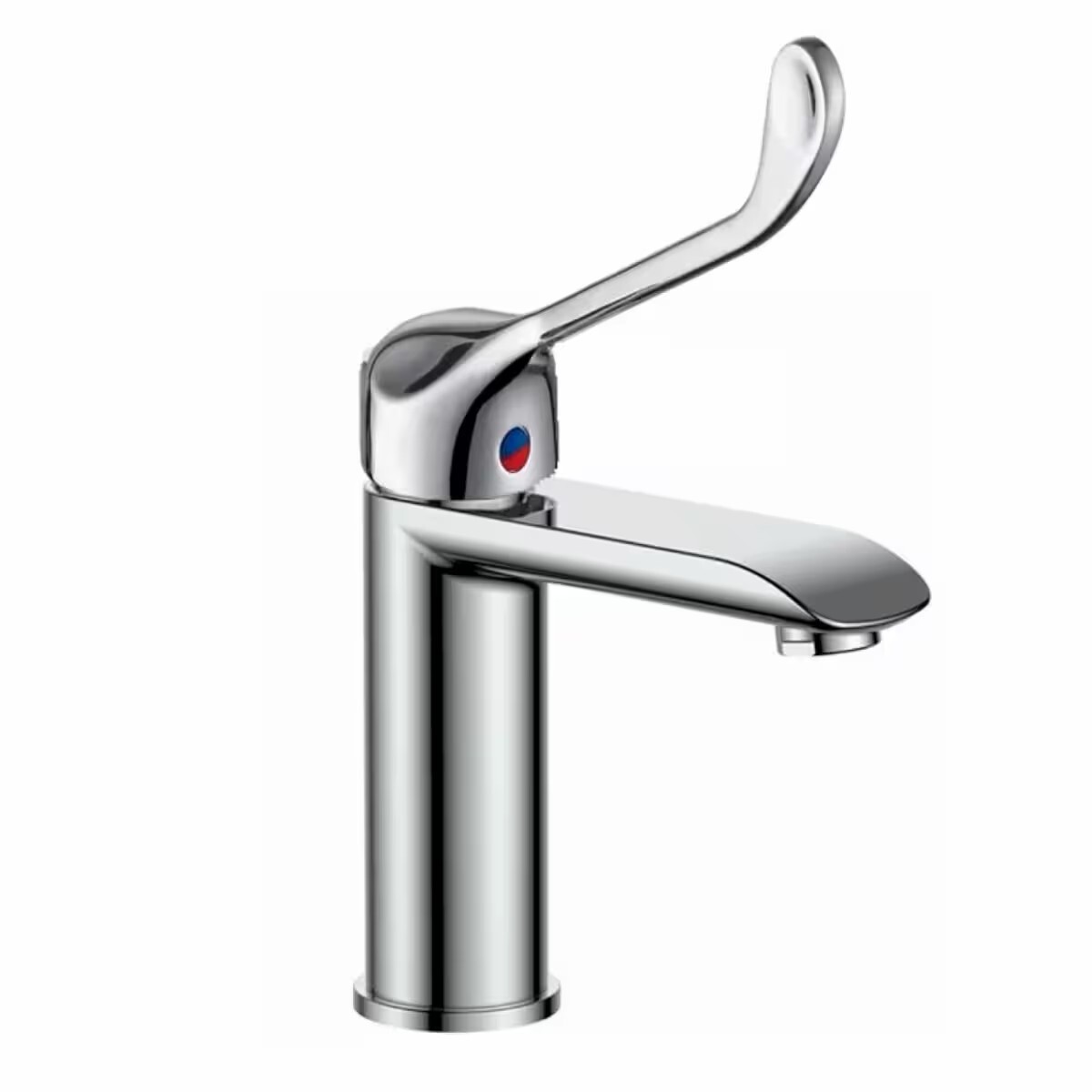 Grifería De Lavatorio Monocomando De Mesada Accesible Alassio Cromo 