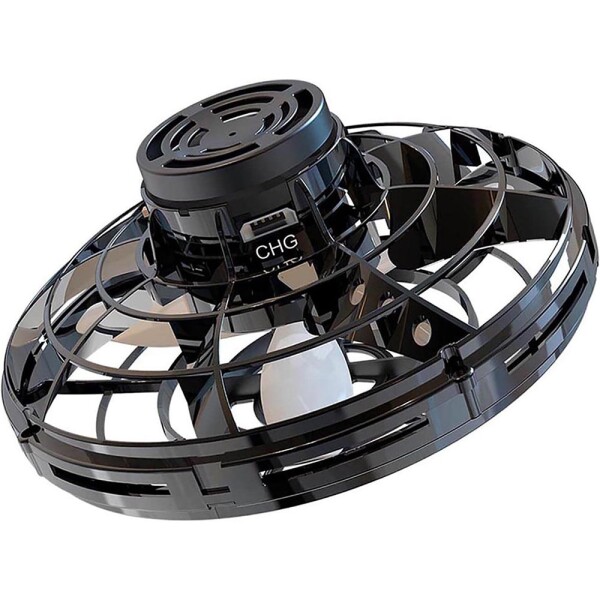 Juguete Giratorio Volador Bola Spinner Drone Bateria Luces Variante Color Negro