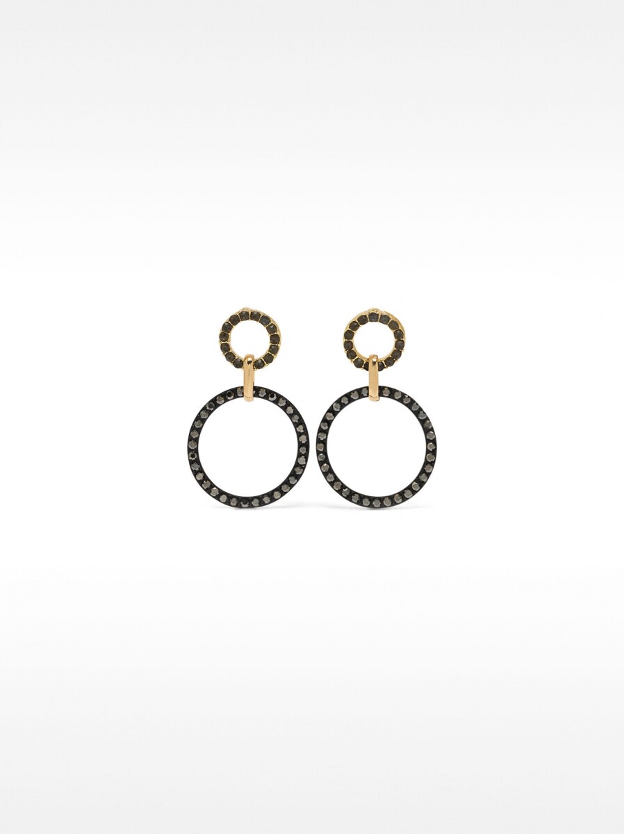 Pendientes Con Cristales - multicolor 