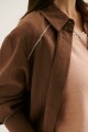 SOBRECAMISA LINO LAIA MOCCA