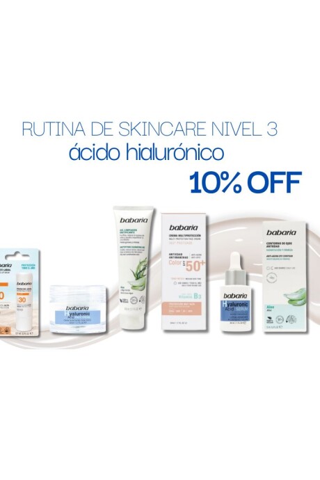 Rutina de skincare NIVEL 3 Ácido hialurónico