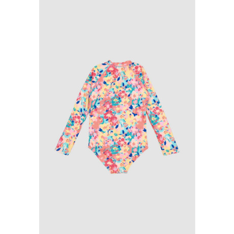 Manga larga surf bingo 2-16a Flor aquarela