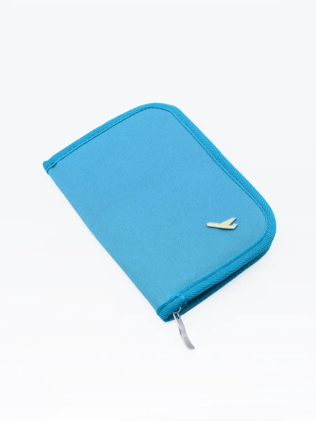 ORGANIZADOR DE DOCUMENTOS DE VIAJE VERDE AQUA