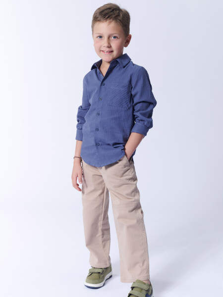 Camisa espiga Azul
