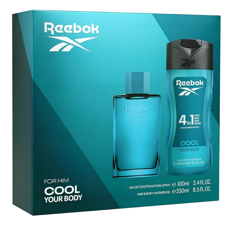 Set Reebok Cool Your Body Him Edt 100ml + Body Shower 250ml Set Reebok Cool Your Body Him Edt 100ml + Body Shower 250ml
