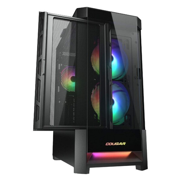 Gabinete Cougar Duoface Rgb Mid Towe GABINETE COUGAR DUOFACE RGB BLACK