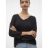 VMBRIANNA 3/4 V-NECK PULLOVER BOO REP BLACK