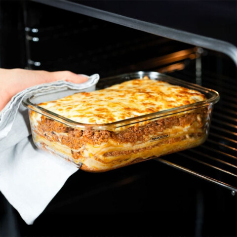 Pote de vidrio con tapa 176x130mm modelo VITTRA -TRAMONTINA TF0362