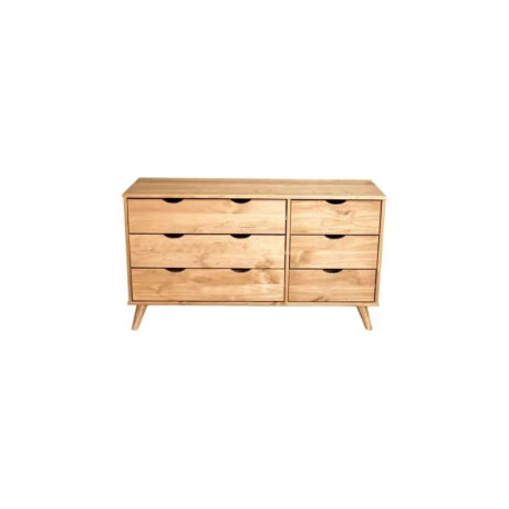Comoda 6 Cajones Madera Linea Dublin