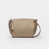 Bandolera Sauvage En Cuero Graneado Taupe
