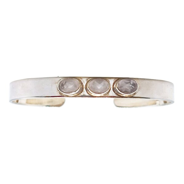 Brazalete Jaipur" silver piedra de la luna-BR2010 conpiedra