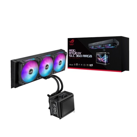 Cooler Liquido Asus Rog Ryuo Iv Slc 360 Argb Negro COOLER ASUS ROG RYUO IV SLC 360 ARGB BK