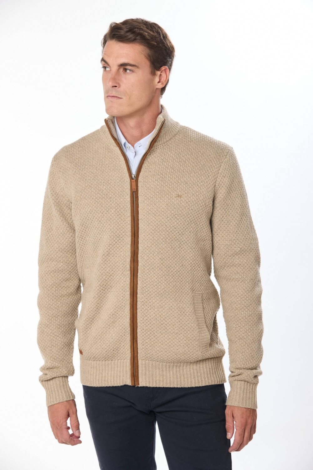 CAMPERA TEJIDO GRUESO Beige