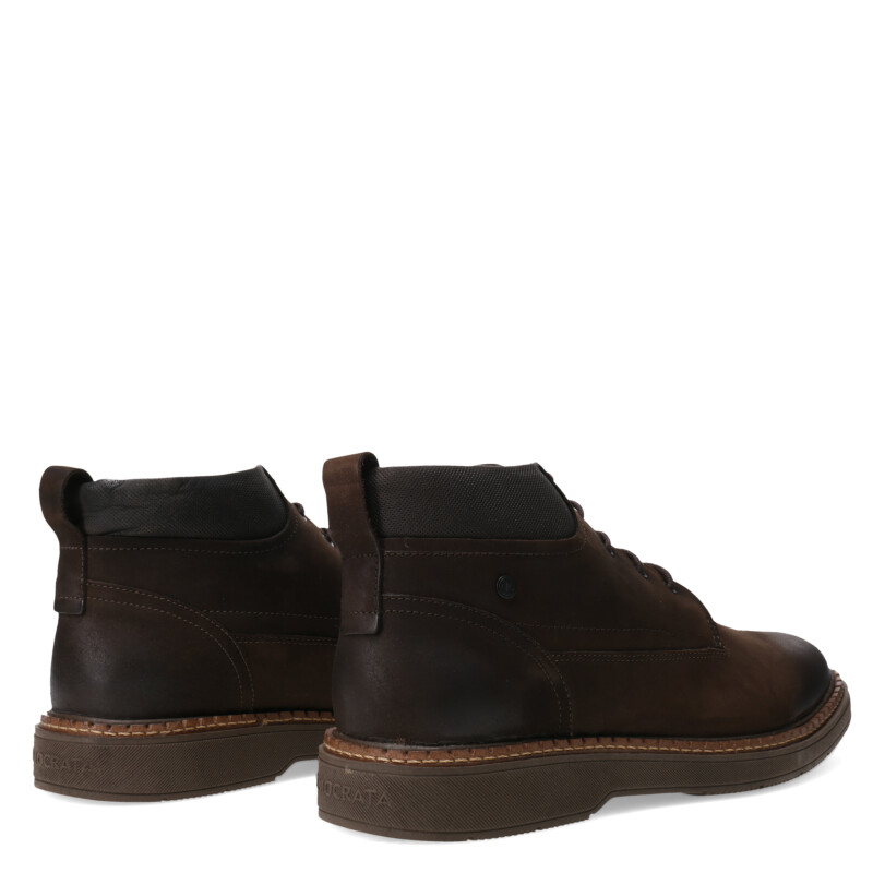 Bota de Hombre Democrata LOCK acordonada Marrón Café