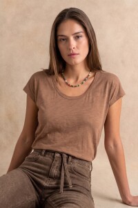 Remera Algodón Flame Mocha