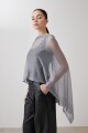 Capa con lurex gris