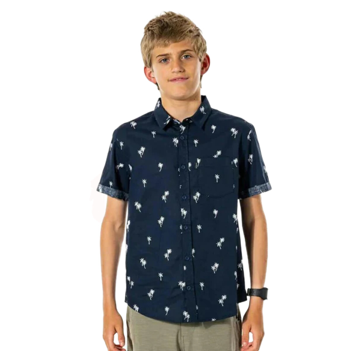 Camisa MC Rip Curl Paradise Palms - Azul 