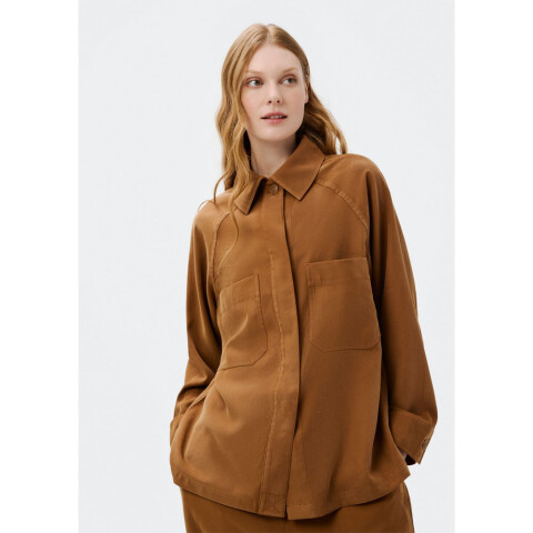 CAMISA FEM MARROM ESCURO