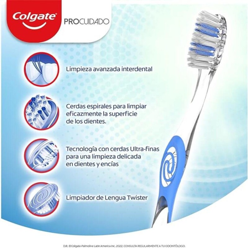 Cepillo De Dientes Colgate Pro Cuidado 2x1 Cepillo De Dientes Colgate Pro Cuidado 2x1