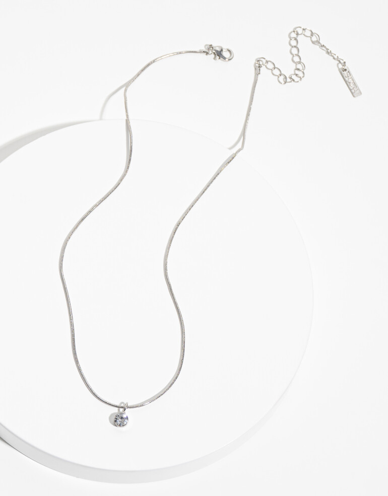 Cadena Corta con Dije Strass Cadena Con Dije De Strass - Cristal